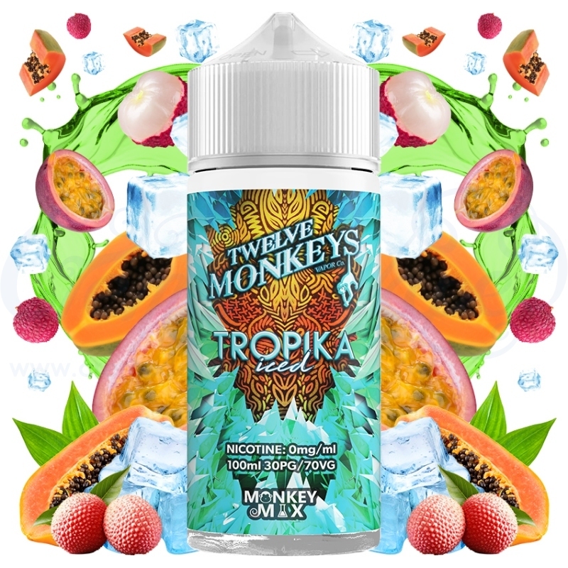 elfbar nachfüll pod läuft aus Tropika Iced by Twelve Monkeys - 100ml Shortfill
