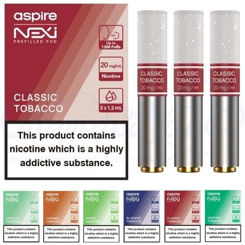 Aspire NEXI one pre-filled cartridges - 3pk
