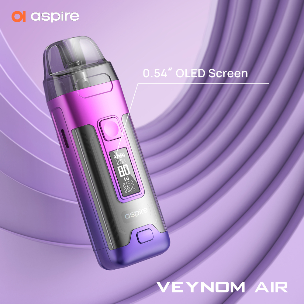 Aspire Veynom Air Pods Aspire Veynom Air Pods | 0.4 & 0.8 Ohm | 2 Pack Air  Pod KitFeatures Aspire Pod Kit 2800mAh Veynom Air Australia