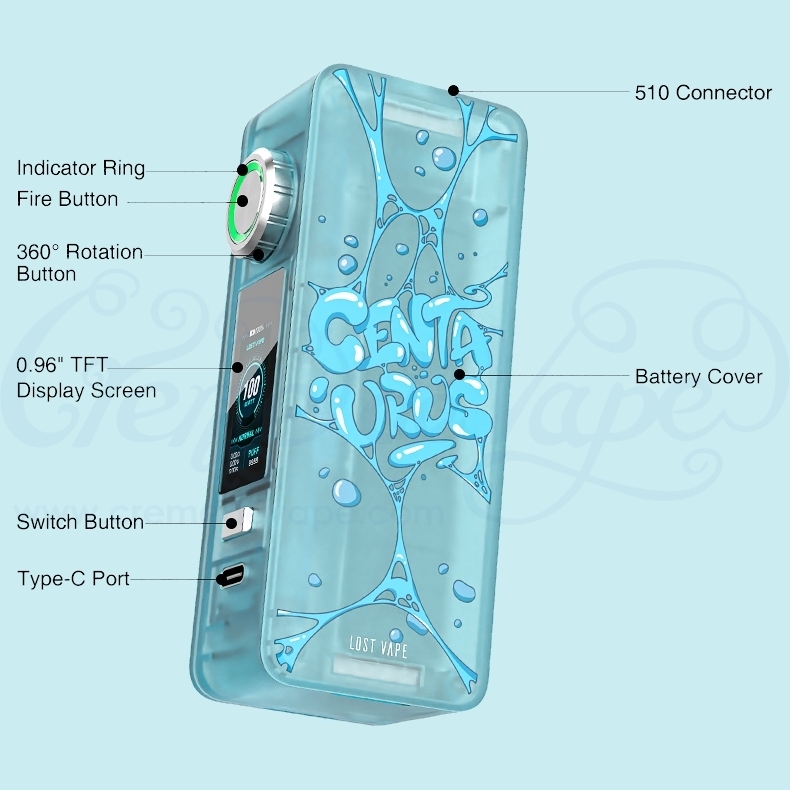 n100 lost vape Lost Vape Centaurus N100 Box Mod – Vapestore Direct main image 0