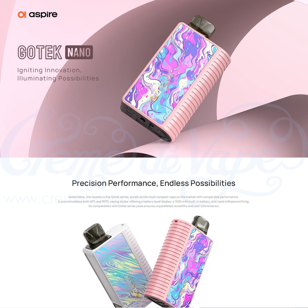 aspire gotek nano vape Aspire Gotek Nano — Rhythm N Vape