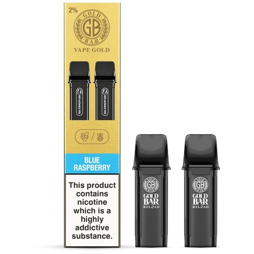 Blue Raspberry Gold Bar Reload Pre-filled Pods - 2pk