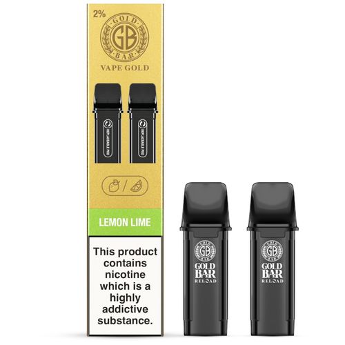 Lemon Lime Gold Bar Reload Pre-filled Pods - 2pk