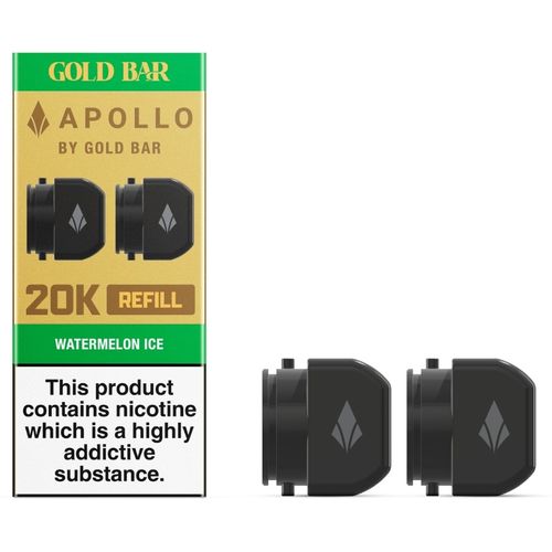 Watermelon Ice Gold Bar Apollo Gold Bar Apollo 10ml Refill Pack