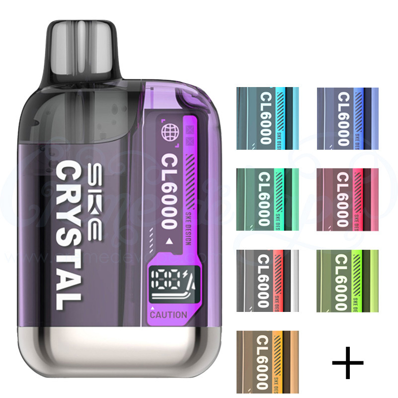 big crystal vape flavours SKE Crystal CL6000 Big Puff Pre-filled Pod Kit