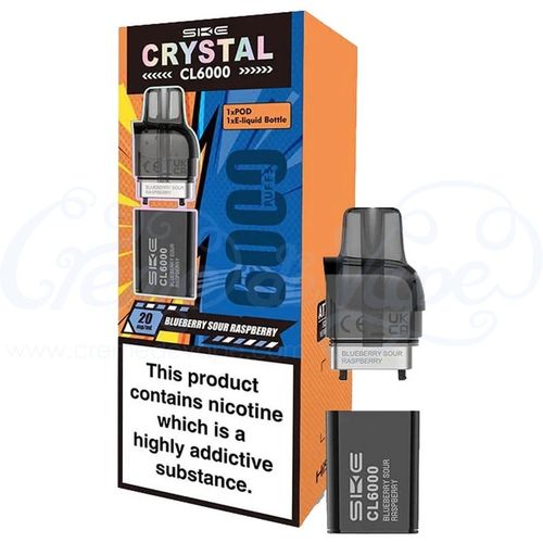 Blueberry Sour Raspberry SKE Crystal CL6000 Refill Pack