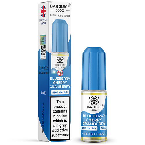 Blueberry Cherry Cranberry - 5mg - Bar Juice 5000 e-liquid