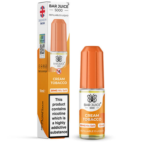 Cream Tobacco - 20mg - Bar Juice 5000 e-liquid