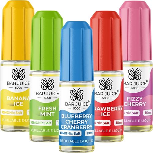 Bar Juice 5000 10ml Nic Salts e-liquid