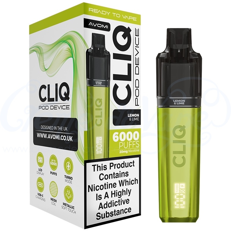 Avomi CLIQ 6000 Big Puff Pre-filled Pod Kit | Creme de Vape