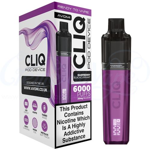 Raspberry Blackcurrant Avomi CLIQ 6000 Kit