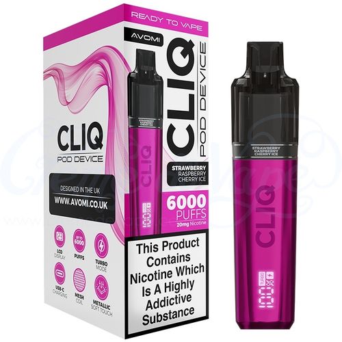 Strawberry Raspberry Cherry Ice Avomi CLIQ 6000 Kit
