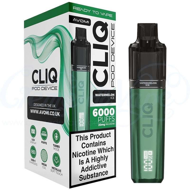 Avomi CLIQ 6000 Big Puff Pre-filled Pod Kit | Creme de Vape