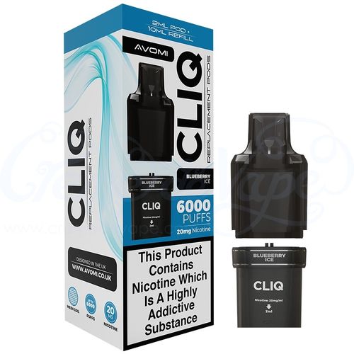 Blueberry Ice Avomi CLIQ 6000 Refill Pack