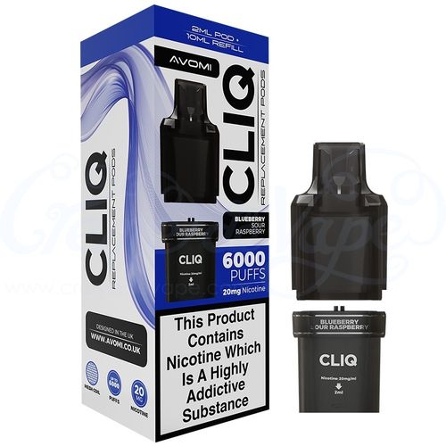 Blueberry Sour Raspberry Avomi CLIQ 6000 Refill Pack