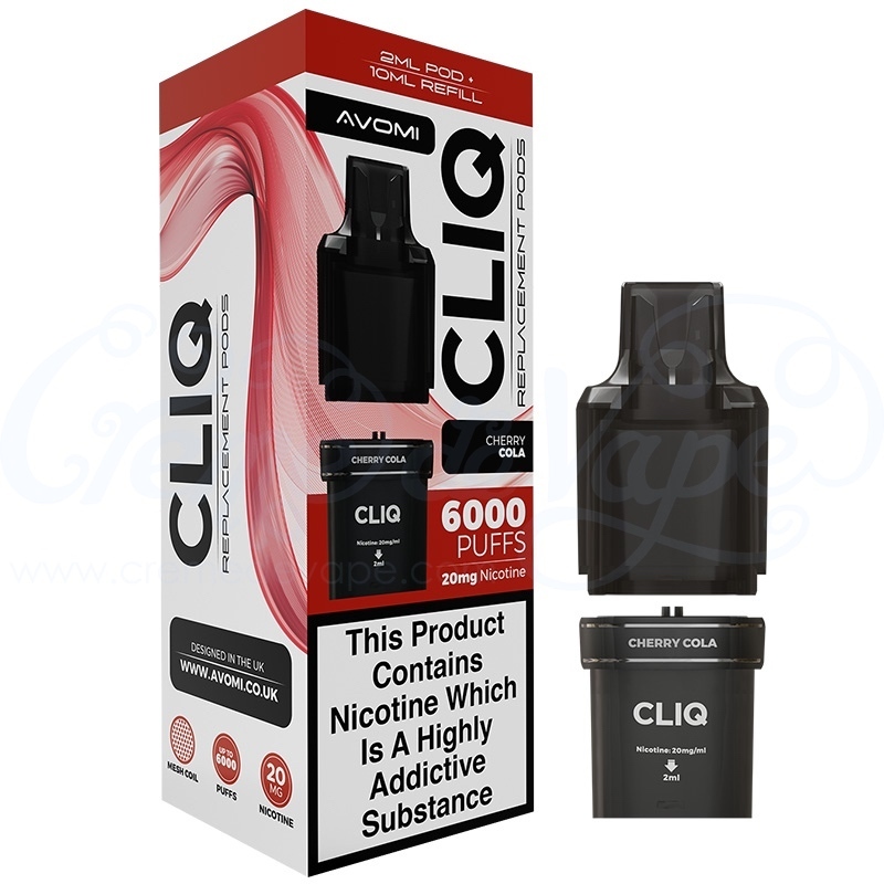 cliq vape pods where to buy Avomi CLIQ 6000 Refill Pack