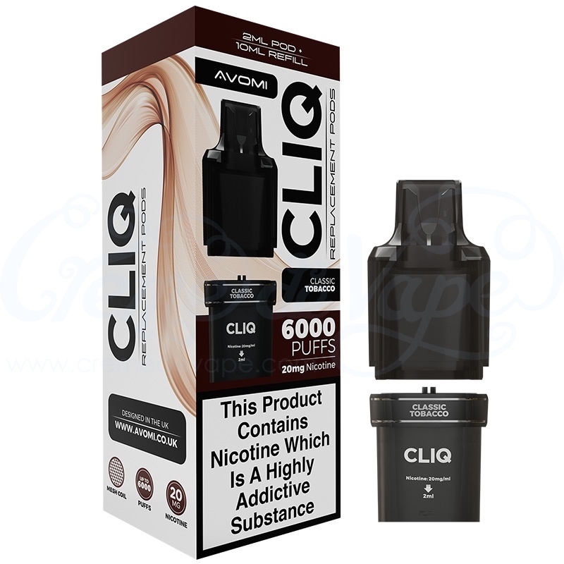 how to refill cliq vape Avomi Cliq Replacement Pods Refill Pack – Strawberry Raspberry Cherry Ice,  20mg Nic Salt main image 0