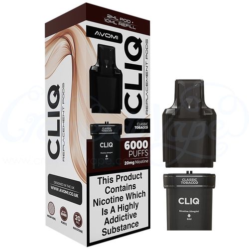 Classic Tobacco Avomi CLIQ 6000 Refill Pack