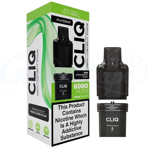 Kiwi Passionfruit Guava Avomi CLIQ 6000 Refill Pack