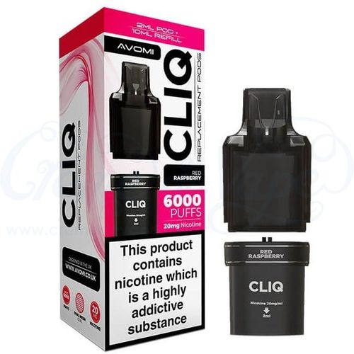 Red Raspberry Avomi CLIQ 6000 Refill Pack