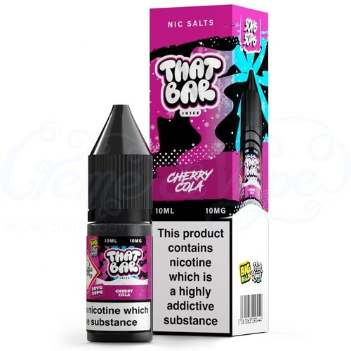 Cherry Cola 10mg Nic Salt eliquid by That Bar