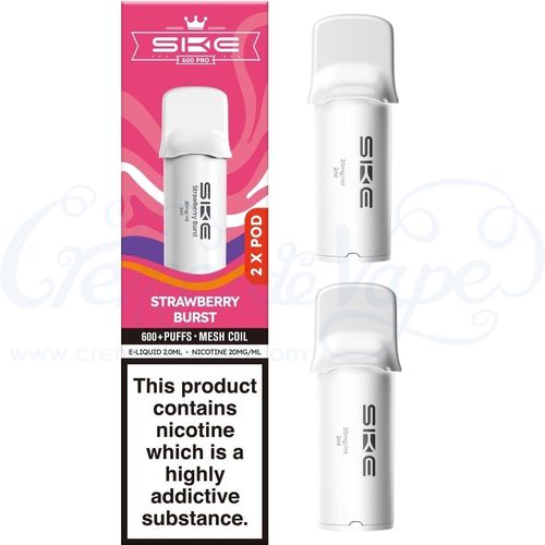 Strawberry Burst SKE Crystal 600 Pro Pods