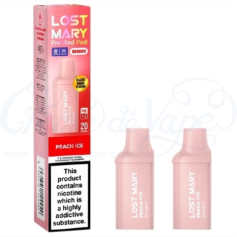 Peach Ice Lost Mary BM600 Pre-filled Pods - 2pk