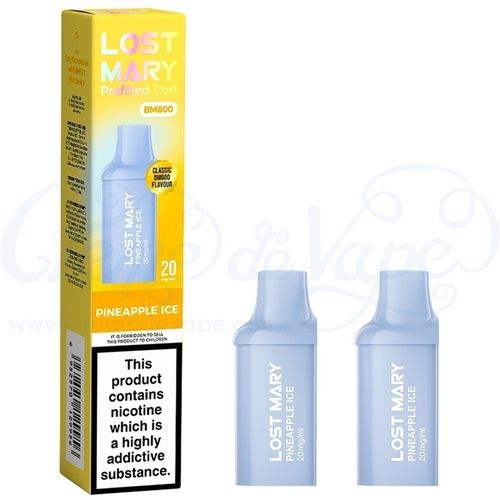 Pineapple Ice Lost Mary BM600 Pre-filled Pods - 2pk