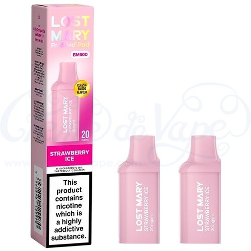 Strawberry Ice Lost Mary BM600 Pre-filled Pods - 2pk