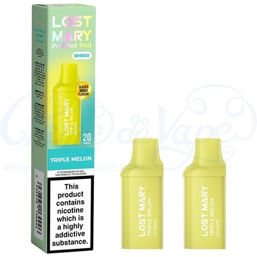 Triple Melon Lost Mary BM600 Pre-filled Pods - 2pk