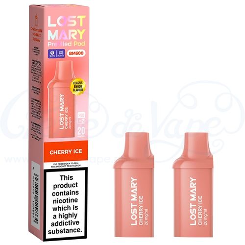 Cherry Ice Lost Mary BM600 Pre-filled Pods - 2pk