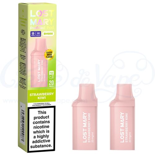 Strawberry Kiwi Lost Mary BM600 Pre-filled Pods - 2pk