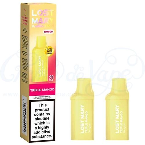 Triple Mango Lost Mary BM600 Pre-filled Pods - 2pk