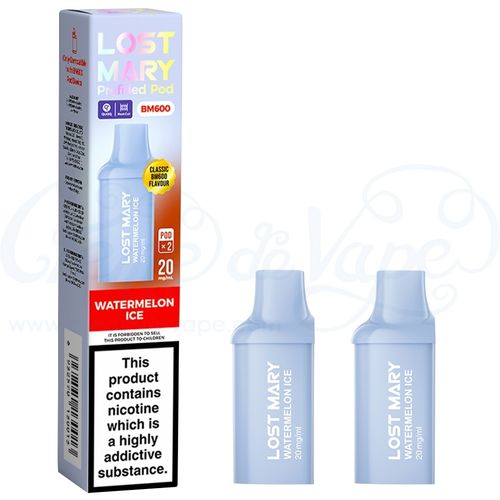 Watermelon Ice Lost Mary BM600 Pre-filled Pods - 2pk
