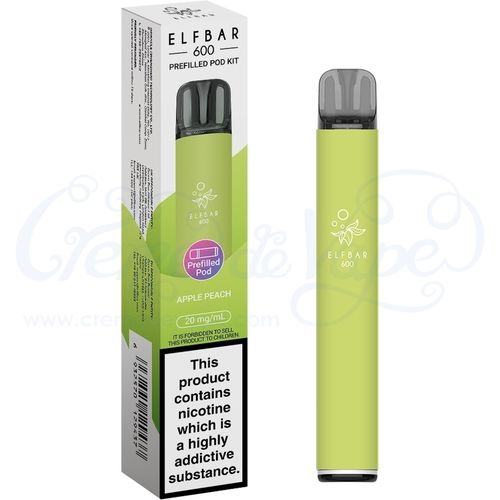 Apple Peach Elf Bar 600 Pre-filled Pod Kit