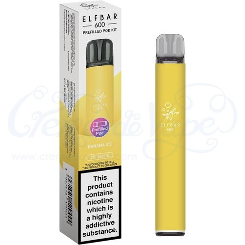 Banana Ice Elf Bar 600 Pre-filled Pod Kit