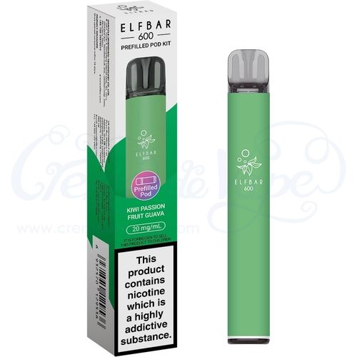 Kiwi Passion Fruit Guava Elf Bar 600 Pre-filled Pod Kit