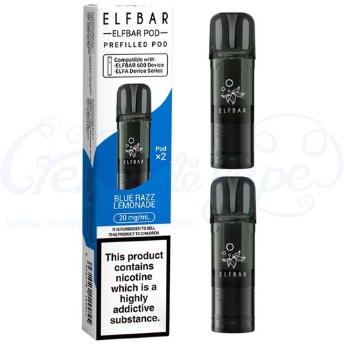 Blue Razz Lemonade Elf Bar 600 Pre-filled Pods - 2pk