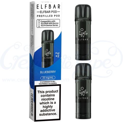 Blueberry Elf Bar 600 Pre-filled Pods - 2pk