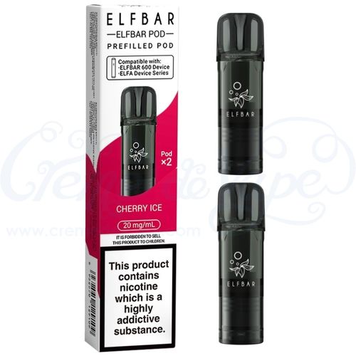 Cherry Ice Elf Bar 600 Pre-filled Pods - 2pk