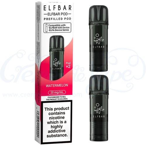 Watermelon Elf Bar 600 Pre-filled Pods - 2pk