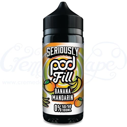 Banana Mandarin Seriously POD FILL by Doozy - 100ml Shortfill