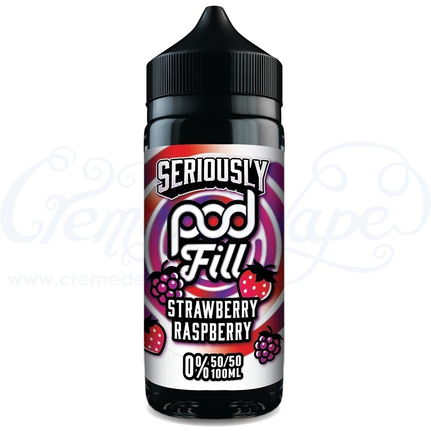 how much is elf bar vape Strawberry Raspberry Seriously POD FILL by Doozy - 100ml Shortfill