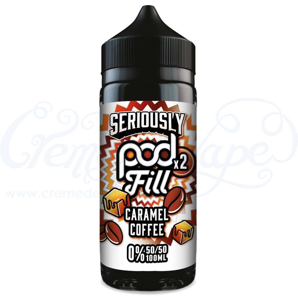 doozy caramel tobacco Caramel Coffee Seriously POD FILL 2 by Doozy - 100ml Shortfill