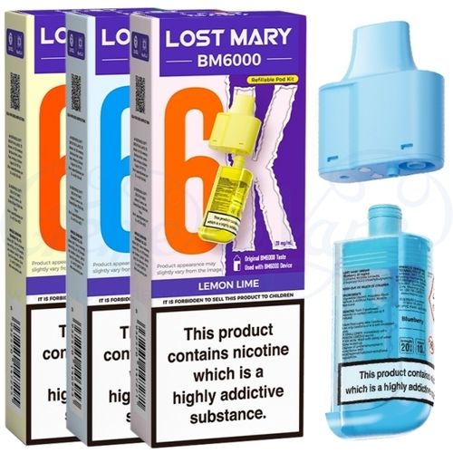 Lost Mary BM6000 Pre-filled 12ml (2ml & 10ml) Refill Pack