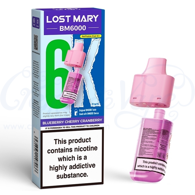 lost mary 93g 6000 refill kit Lost Mary BM6000 Replacement pre-filled pods (2ml + 10ml)
