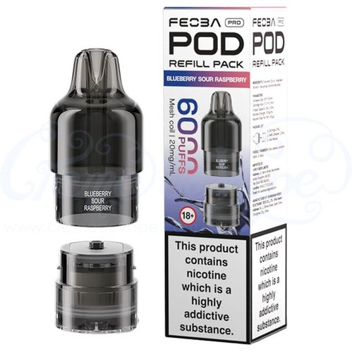 Blue Sour Raspberry Feoba Pro 6000 Refill Pack