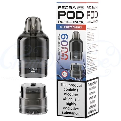 Blue Razz Cherry Feoba Pro 6000 Refill Pack
