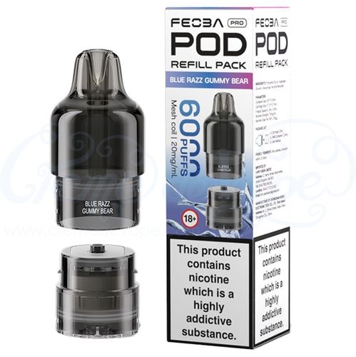 Blue Razz Gummy Bear Feoba Pro 6000 Refill Pack