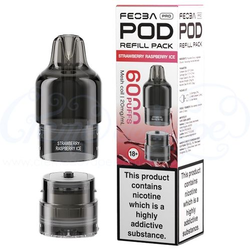 Strawberry Raspberry Ice Feoba Pro 6000 Refill Pack